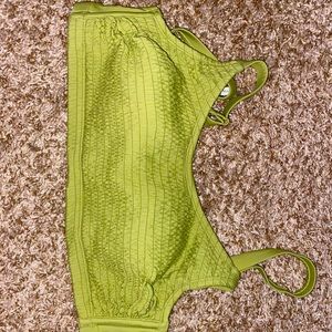 Target Bikini ribbed green top. Worn once